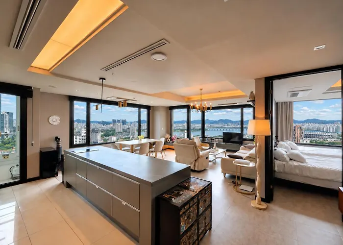 Landmark View Namsan Lotte Tower Hanriver Spacious Modern Penthouse Apartamento